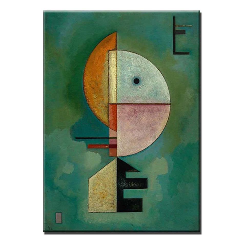 100% Handmade Abstract Oil Painting Top Selling Wall Art Modern Minimalist Geometry Picture Canvas Home Decor For Living Room No Frame featuring circular and angular shapes in muted tones of rust, white, and green, with subtle lettering. Ideal for home decor as versatile wall art.