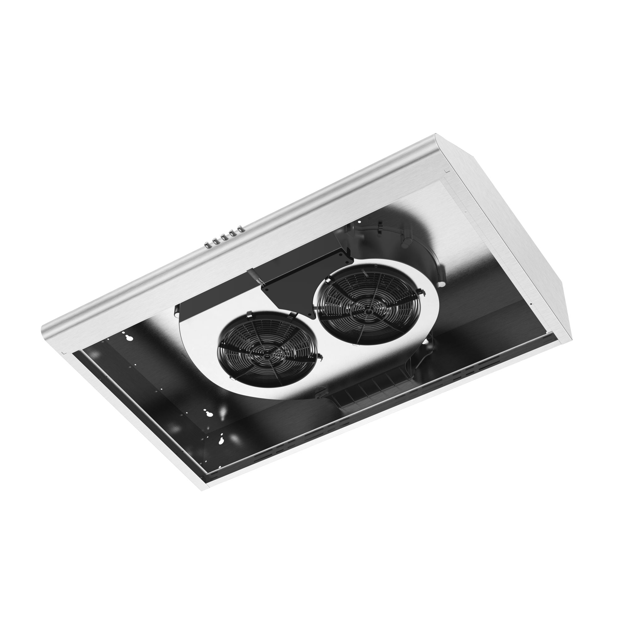 A 30 inch Under Cabinet Range Hood with Dual Motors on a white background.
