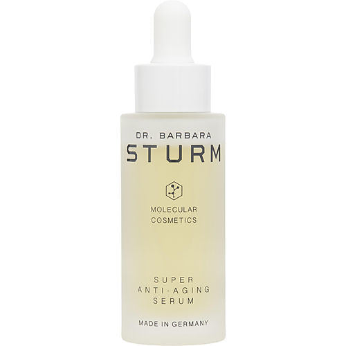 Dr. Barbara Sturm presents her signature Super Anti-Aging Serum by Dr. Barbara Sturm, a highly effective 30ml/1.01oz skincare solution designed to combat aging and promote youthful radiance.