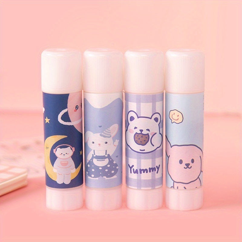 Four vibrant lip balm tubes with adorable animal designs on a pink background. Slot your favorite crayons, pencils, and markers in this cute Pencil Case!