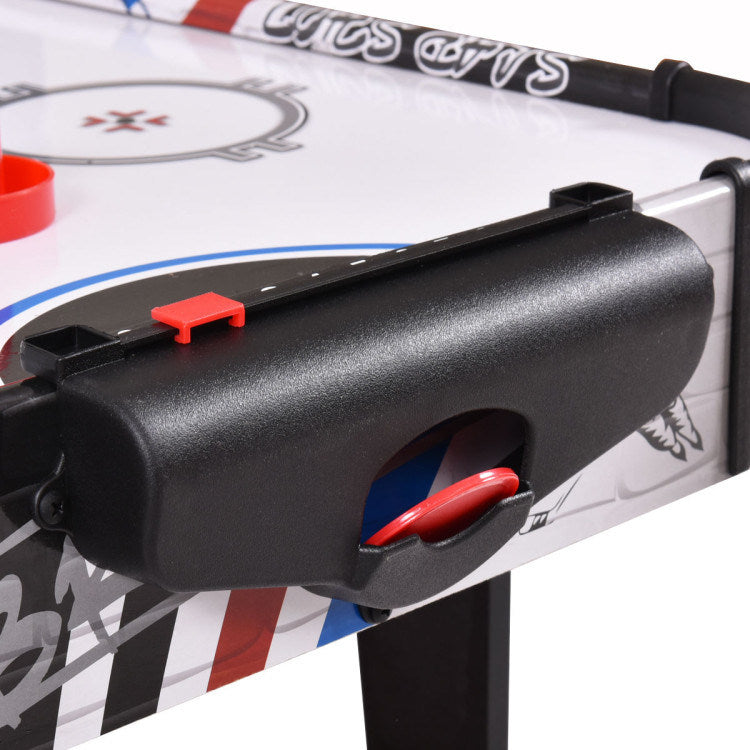 The 42 Inch Air Powered Hockey Table Top Scoring 2 Pushers with a smooth surface and LED electronic scorer.
