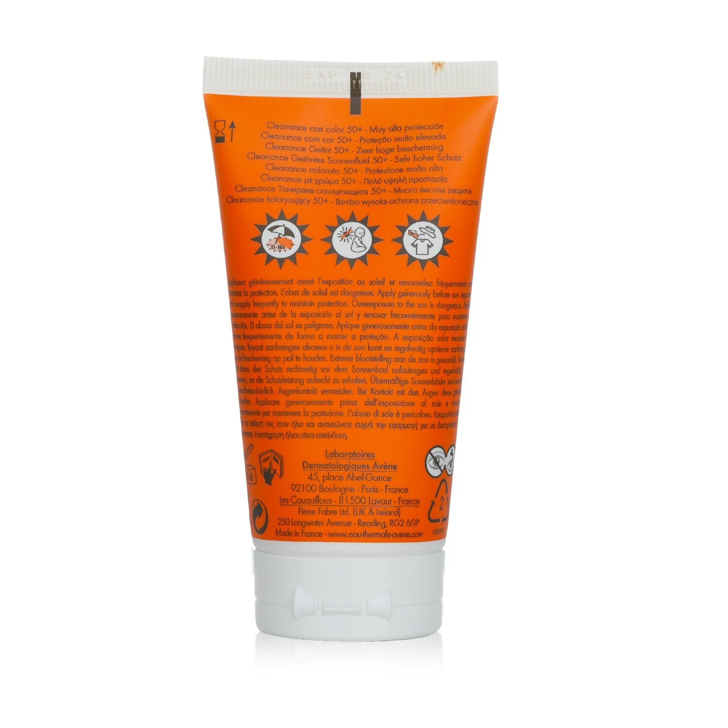 AVENE - Very High Protection Cleanance Colour SPF50+ - For Oily, Blemish-Prone Skin 149562 50ml/1.7oz sun cream.