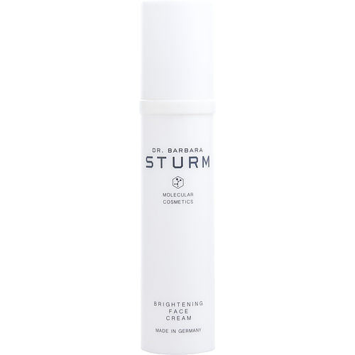 White 50ml bottle of Dr. Barbara Sturm by Dr. Barbara Sturm Brightening Face Cream with black text on a simple, clean background.