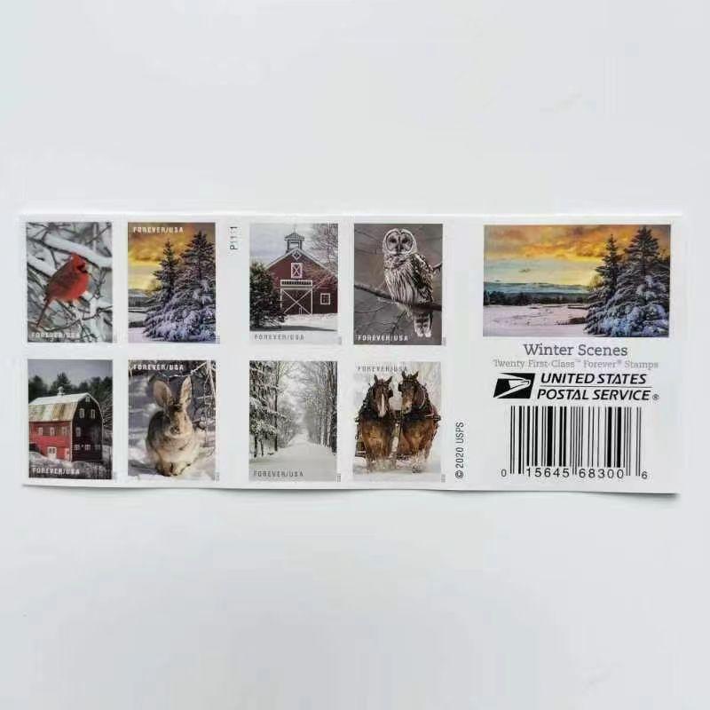 Winter Scenes 2020 - 5 Booklets / 100 Pcs