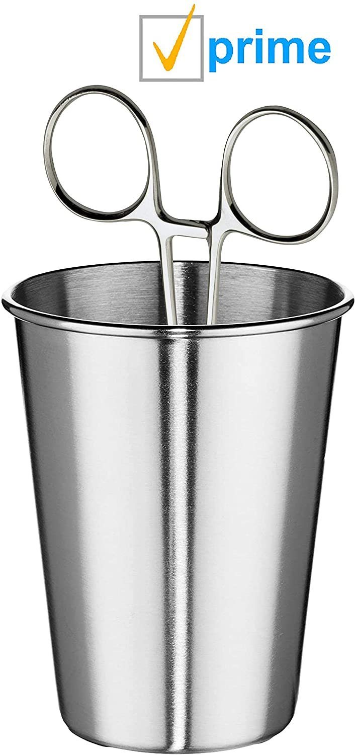 A Trash Bag Holder 18 x 14 x 37 Steel Waste Container Holder with unbreakable construction on a white background.