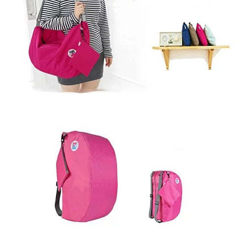 A series of pictures showing different types of Jack And Jill The Duffle And The Backpack 2 IN 1 Bags by Doba.