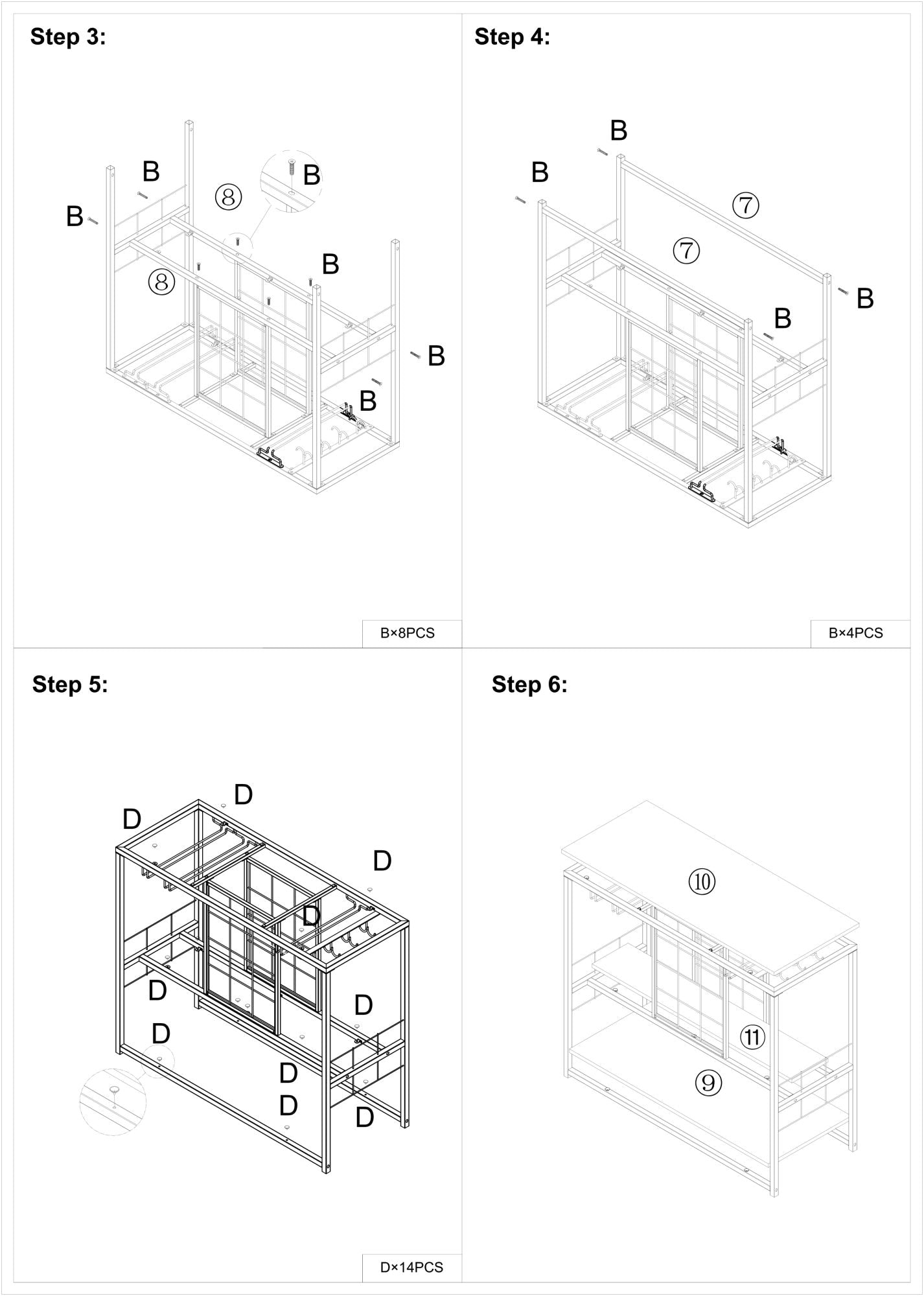 A sleek and contemporary Bar Serving Cart with Glass Holder and Wine Rack, 3-Tier Kitchen Trolley in a living room, featuring tempered glass for added durability and a stylish chrome-finished metal frame for easy access and storage.