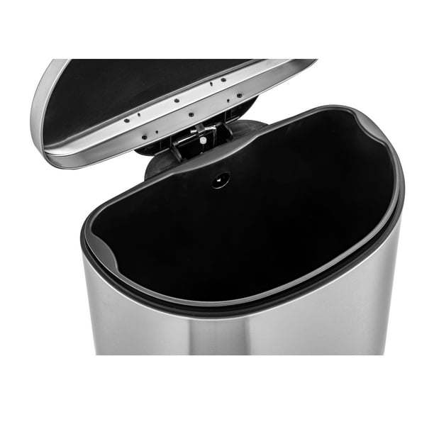 A 50L/13Gal Heavy Duty Hands-Free Stainless Steel Commercial/Kitchen Step Trash Can with impeccable design and craftsmanship, showcased on a clean white background.