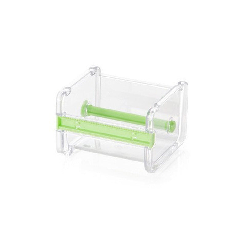 1pc Creative Washi Tape Cutter Box with a fluorescent yellow tape roll, viewed on a white background.