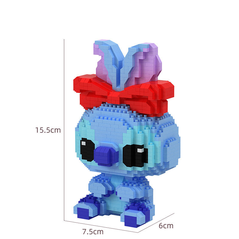 Funny Disney Lilo and Stitched Miniature Block Hot Selling Stitch Miniature Blocks DIY Guitar Holding Book Toys Gifts for Kids offers a complete variety of high-quality supplies at an affordable price.