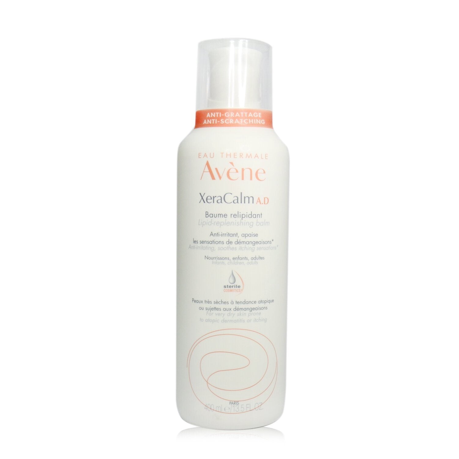 Avene moisturizing body lotion specifically for sensitive skin with atopic dermatitis, 200 ml.
XeraCalm A.D Lipid-Replenishing Balm - For Very Dry Skin Prone to Atopic Dermatitis or Itching.