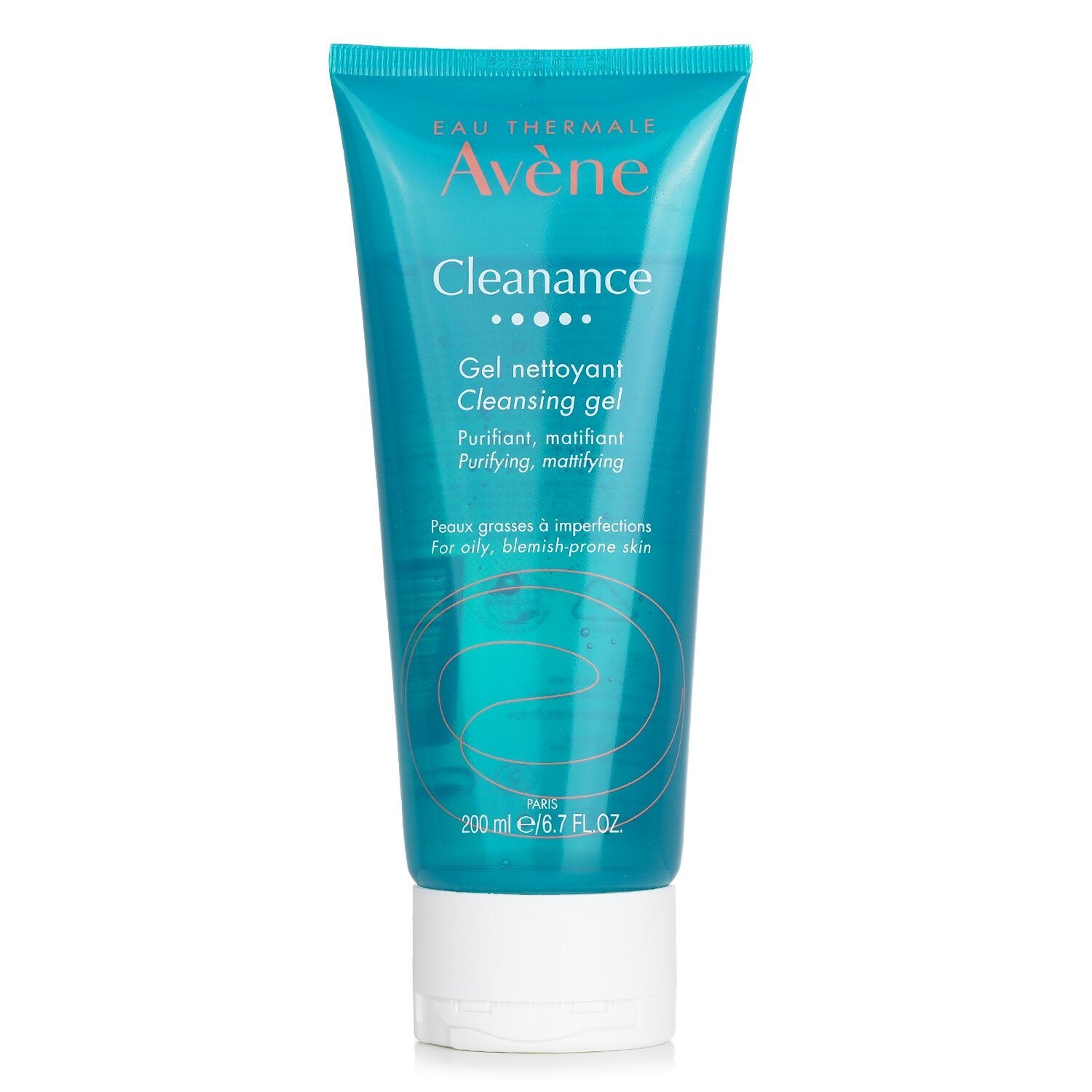 Tube of AVENE - Cleanance Cleansing Gel for oily, blemish-prone skin on a white background.