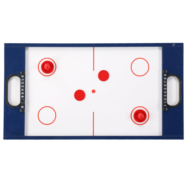 A 4 in 1 Combo Game Table Set for Home, 3ft Game Room w/Ping Pong, Foosball, Table Hockey, Billiards Kids Adult for parties and family gatherings, providing endless fun on a white background.
