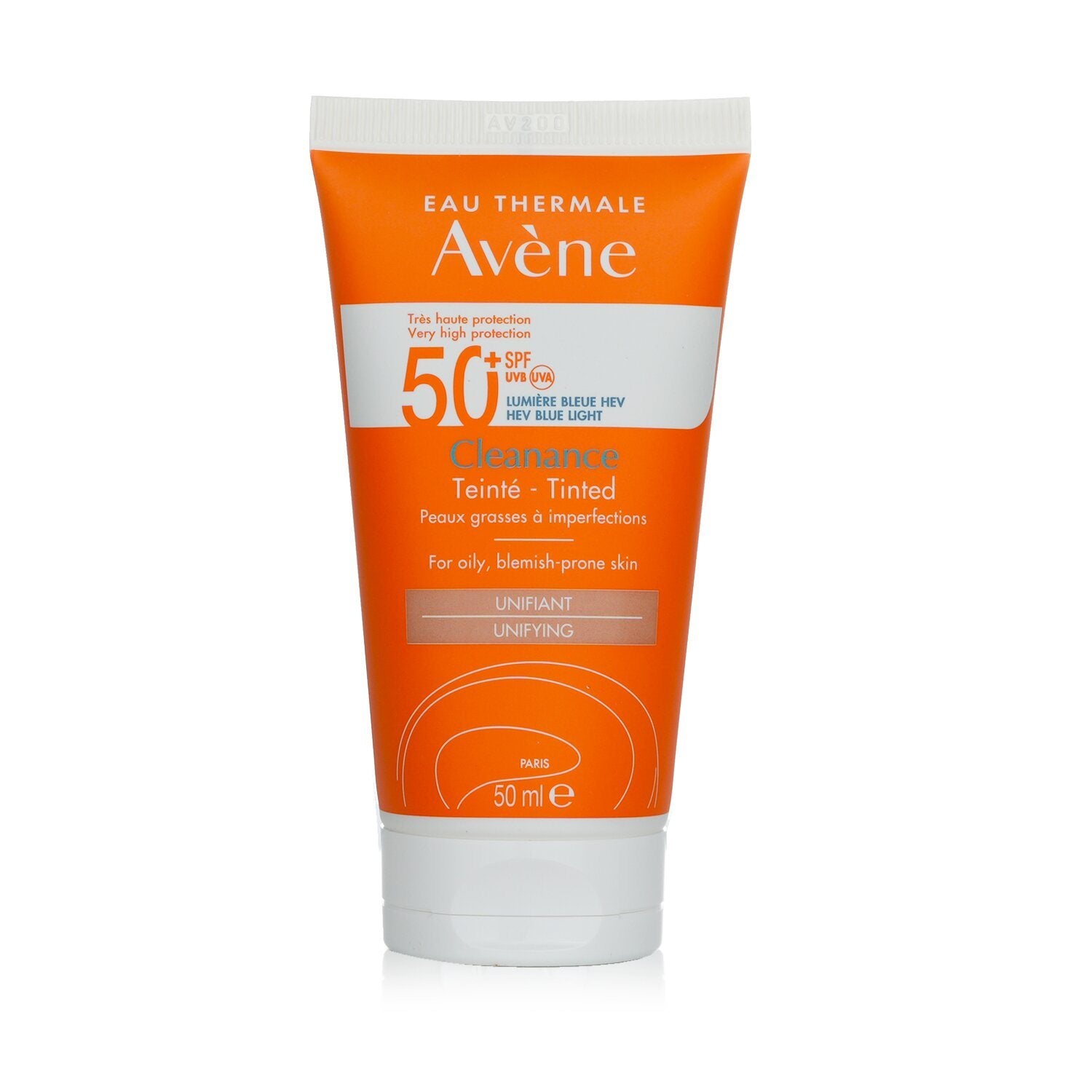 AVENE - Very High Protection Cleanance Colour SPF50+ - For Oily, Blemish-Prone Skin 149562 50ml/1.7oz sun cream.