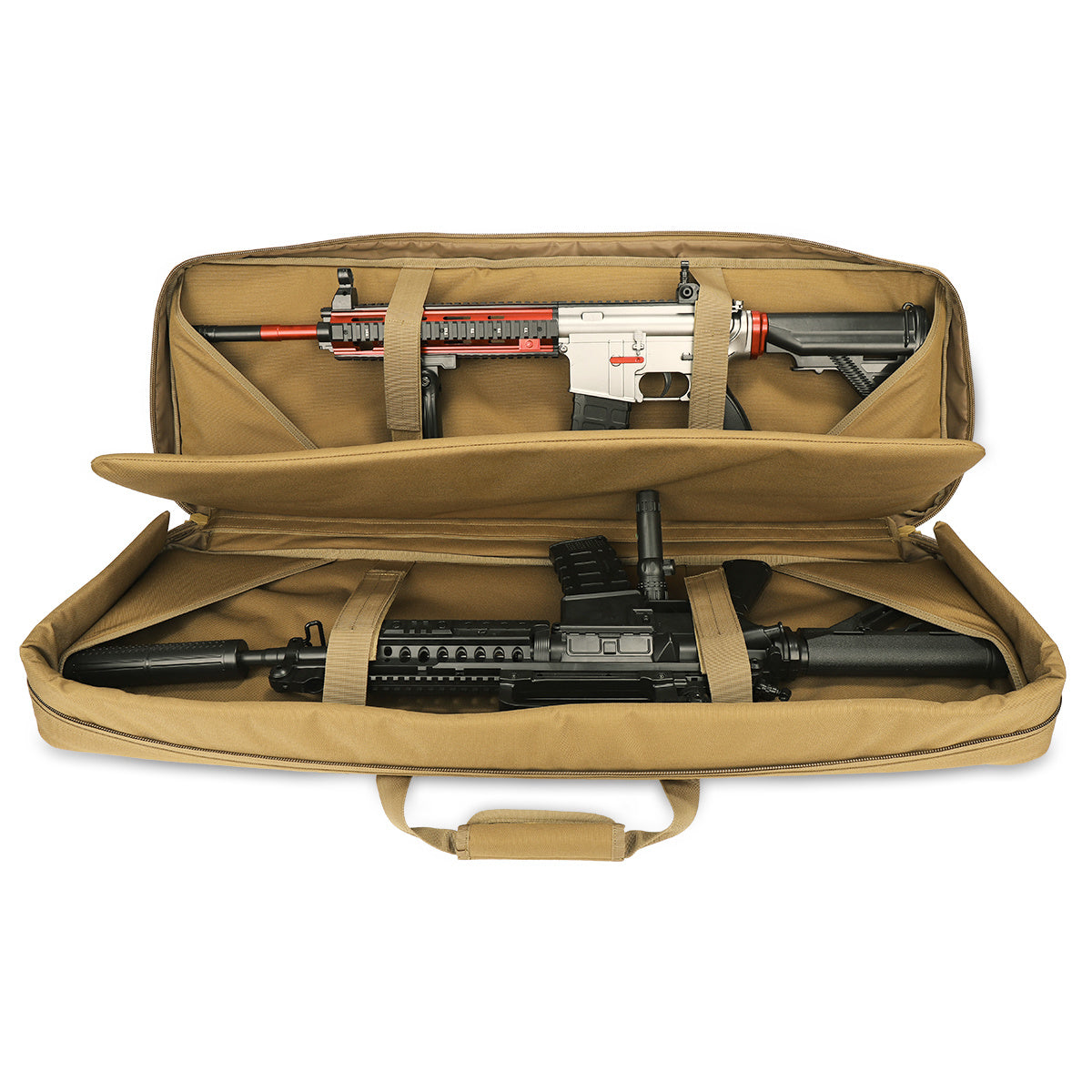 A customizable Tactical Rifle Case with durable construction on a white background.
