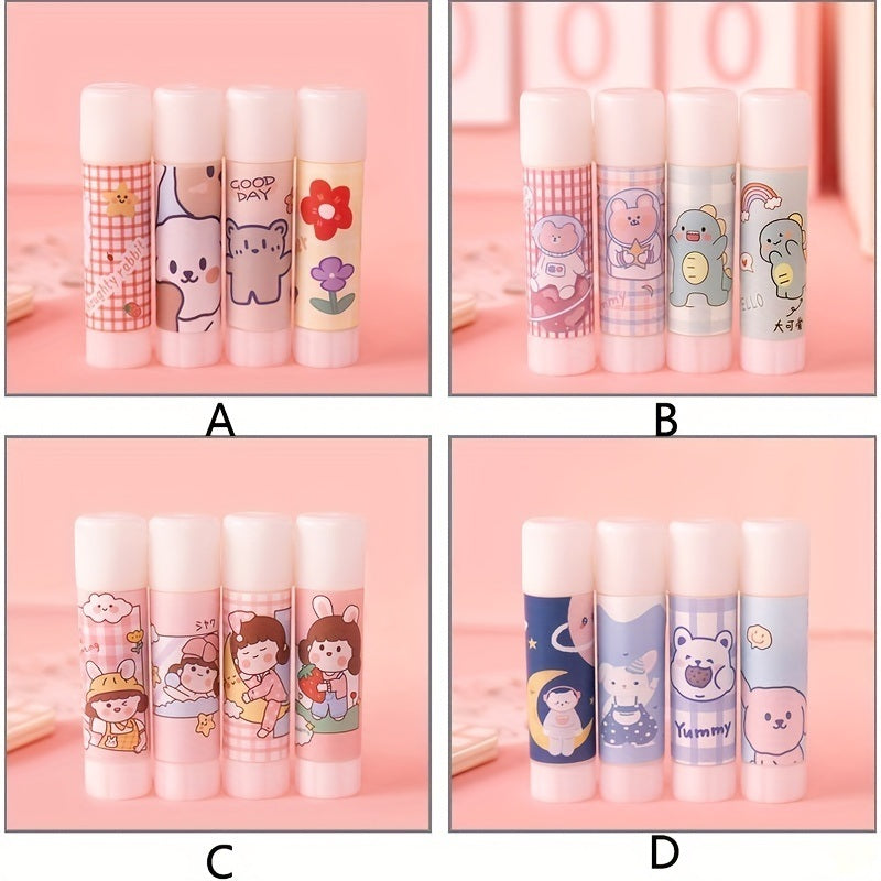 Four vibrant lip balm tubes with adorable animal designs on a pink background. Slot your favorite crayons, pencils, and markers in this cute Pencil Case!