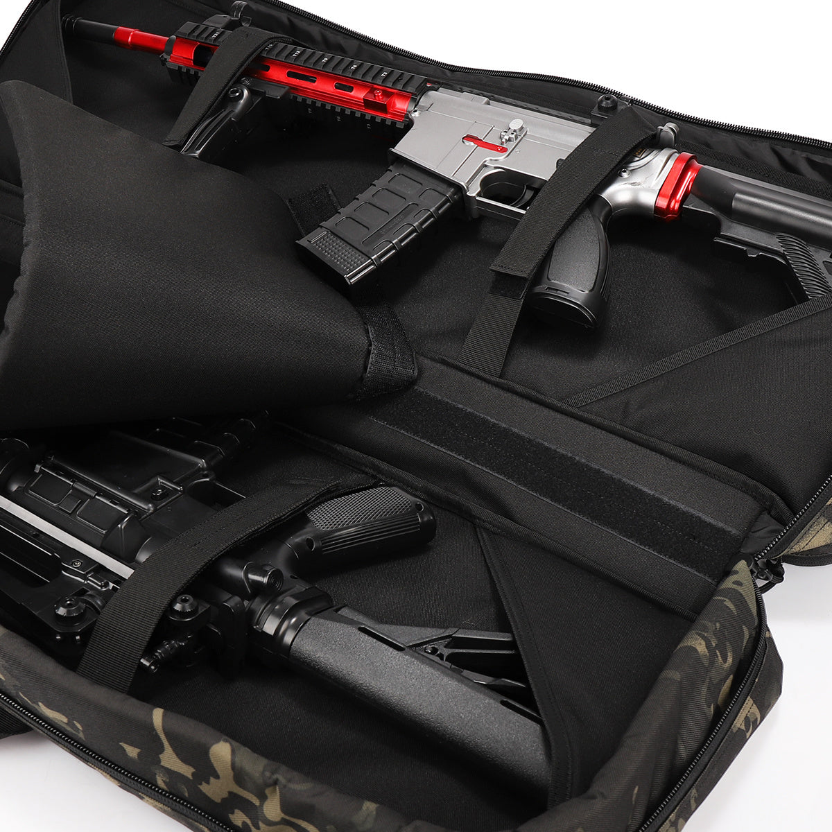 A customizable Tactical Rifle Case with durable construction on a white background.