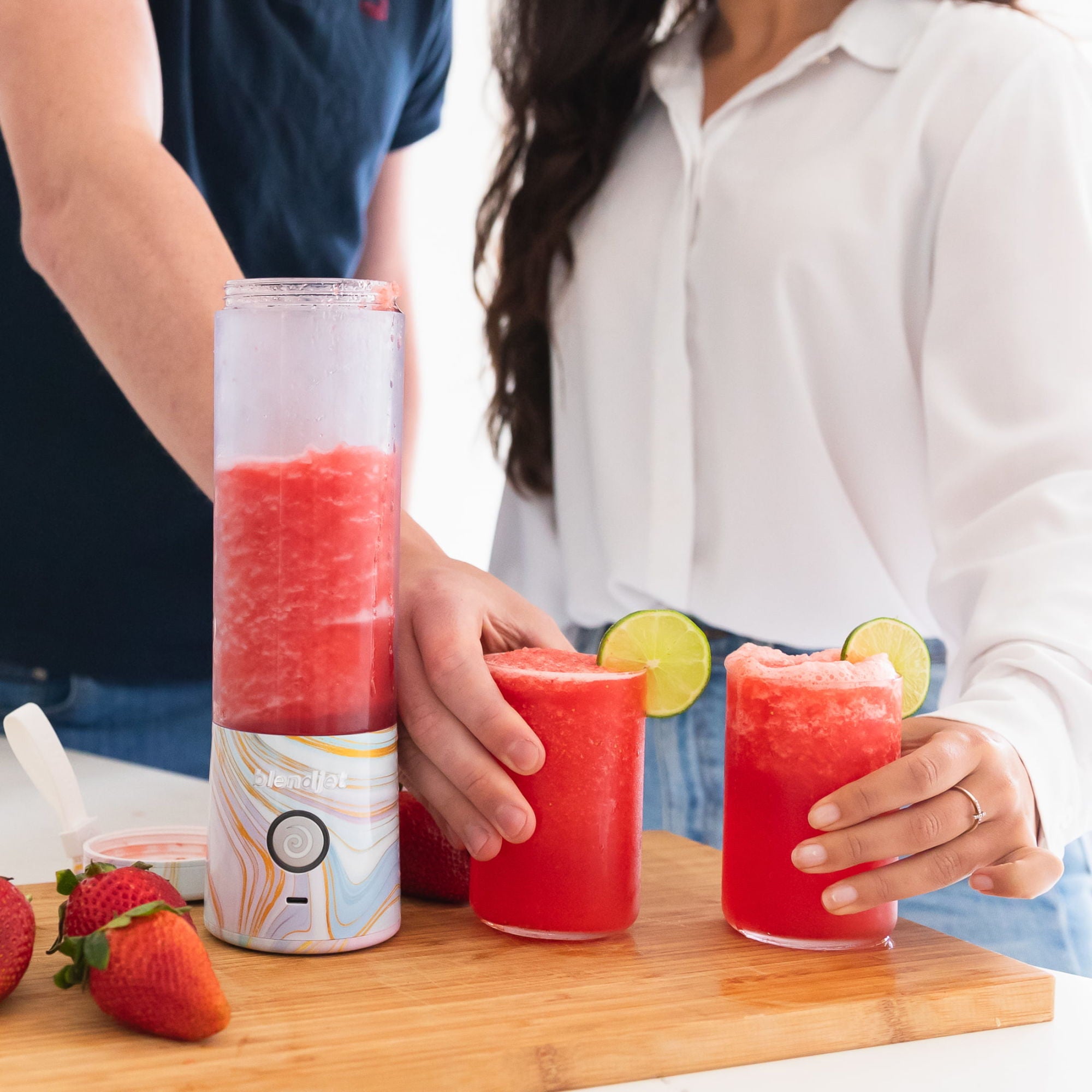 The Original Portable Blender, 20 oz, with a timer on it, perfect for healthy choices on the go.
