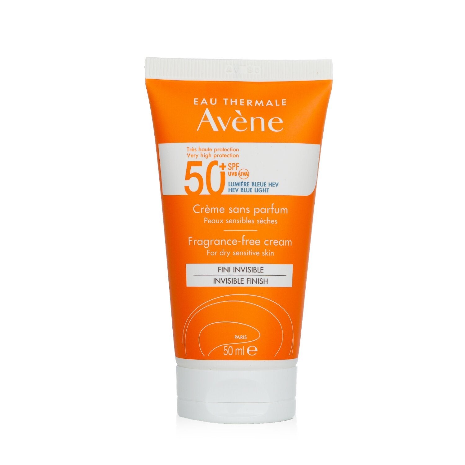 AVENE - Very High Protection Fragrance-Free Cream SPF50+ for Dry Sensitive Skin is a daily facial sun cream specially formulated for sensitive skin.