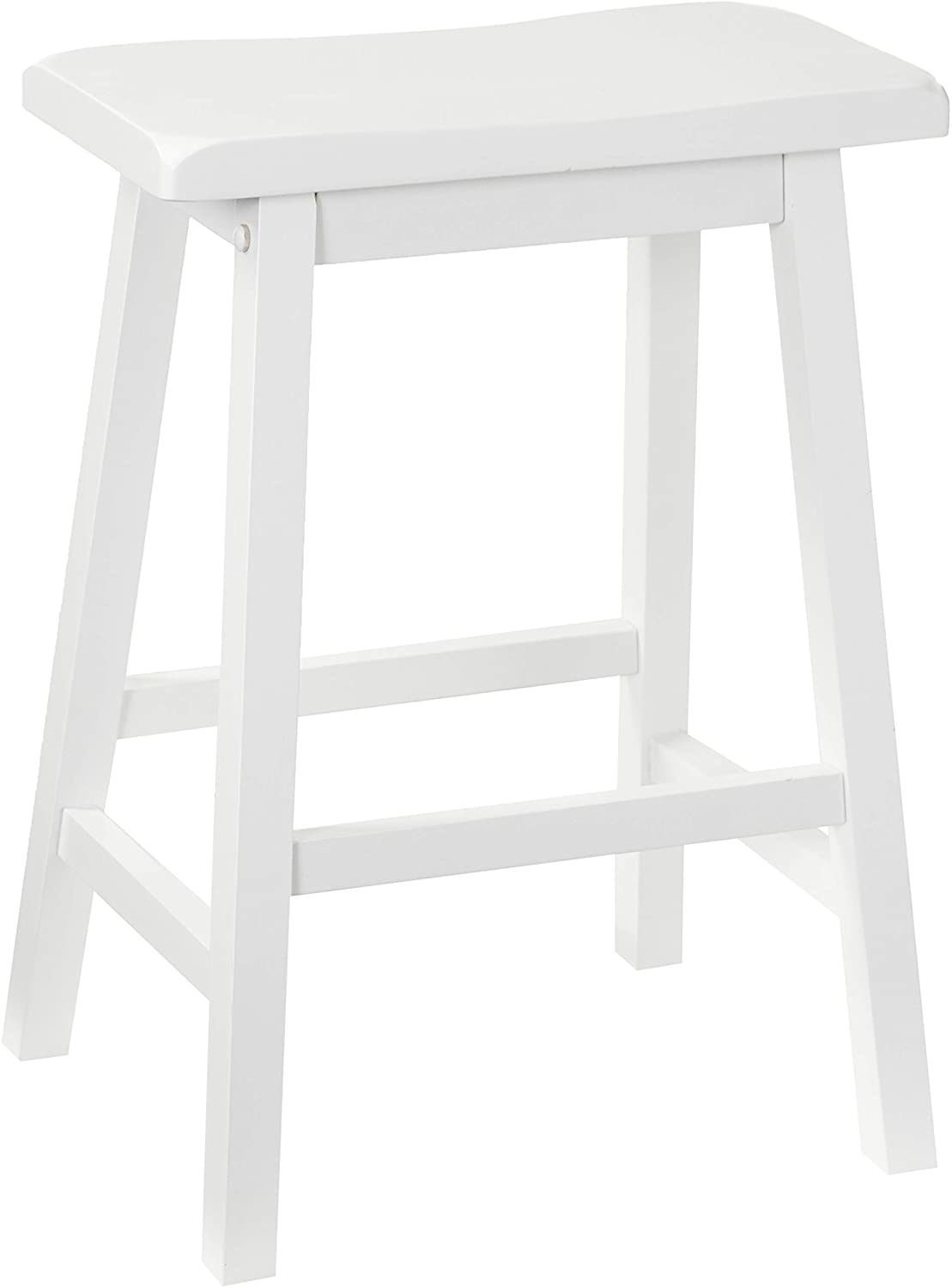A Gaucho Counter Height Set (5Pc Pk) in White with a square leg table, perfect for small dining spaces, set against a white background.
