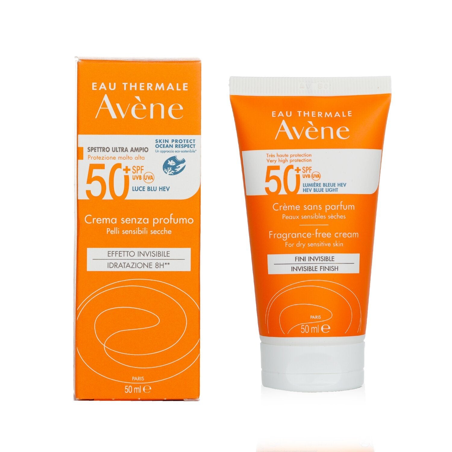 AVENE - Very High Protection Fragrance-Free Cream SPF50+ for Dry Sensitive Skin is a daily facial sun cream specially formulated for sensitive skin.