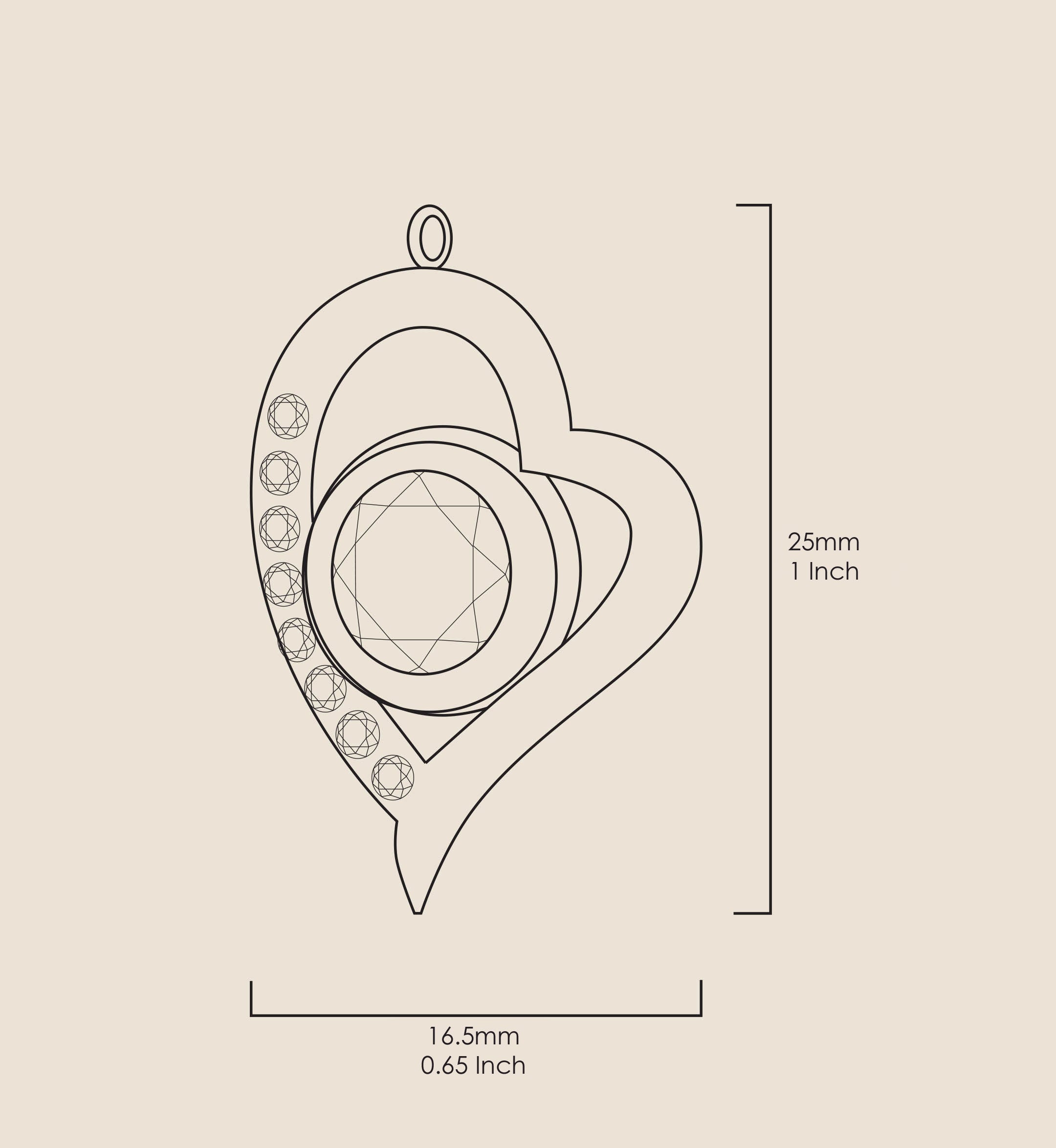 A decorative Gold Plated Silver Zodiac Heart Pendant Aquarius Necklace with a golden depiction of the water bearer, centered on a purple, Swarovski crystal background, encased in a gold frame.