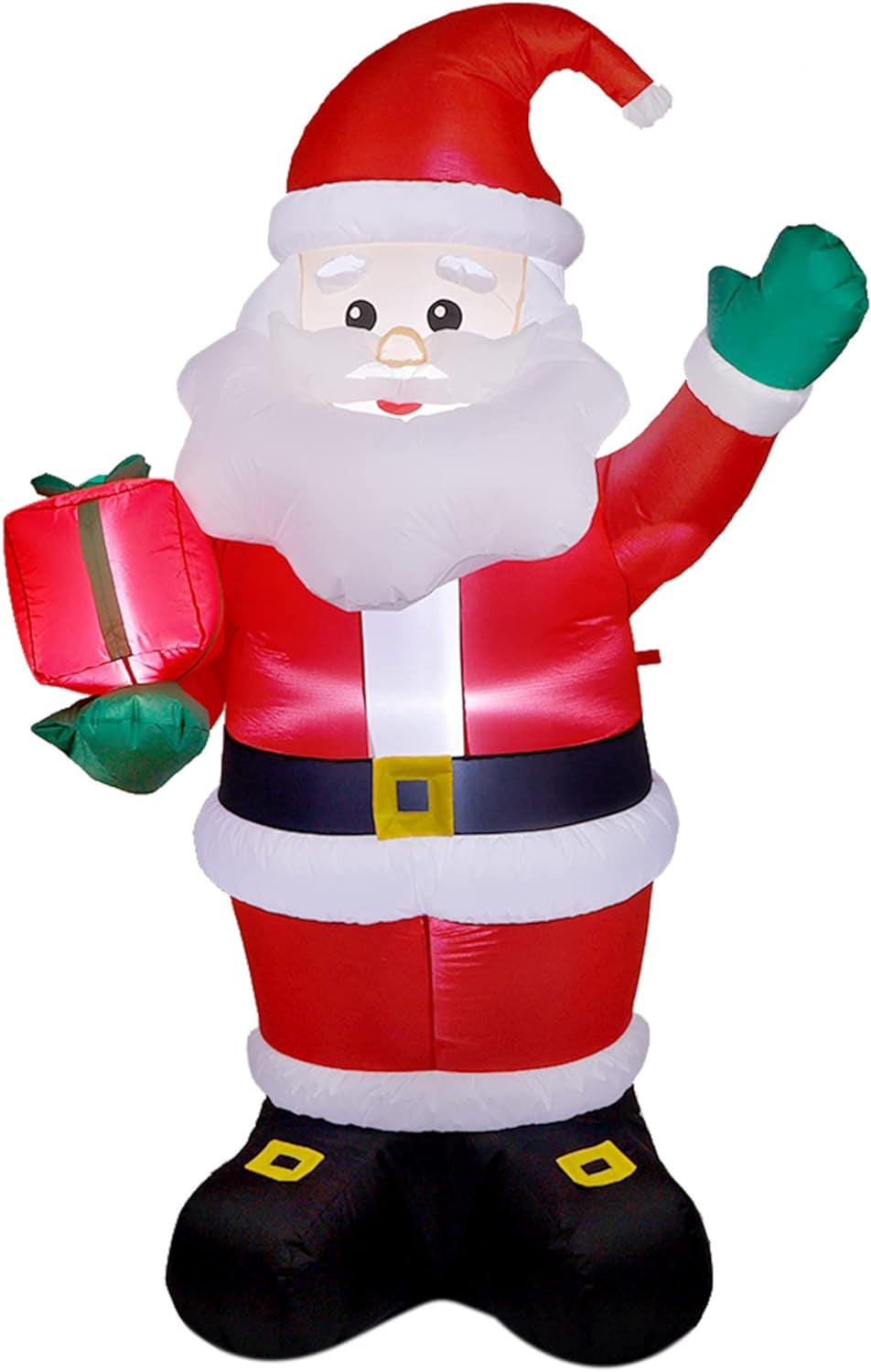 7 FT Christmas Inflatable Santa Claus with Bass Guitar, Blow up Santa Wearing Sunglasses, Unique Lighted Xmas Decorations for Indoor Outdoor Yard Garden Lawn Holiday Party Decor