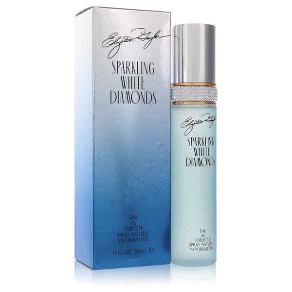 Elizabeth Taylor Sparkling White Diamonds Eau De Toilette Spray 1.7 Oz for Women.