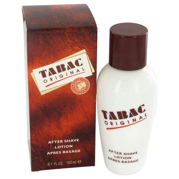 A bottle of Tabac After Shave 5.1 Oz For Men.