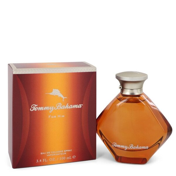 A bottle of Tommy Bahama Eau De Cologne Spray 3.4 Oz For Men.