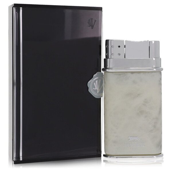 A bottle of Vermeil White Eau De Toilette Spray 3.4 Oz For Men on a white background.