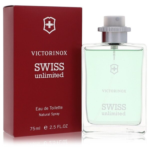 Victorinox Swiss Unlimited Eau De Toilette Spray 2.5 oz for men.