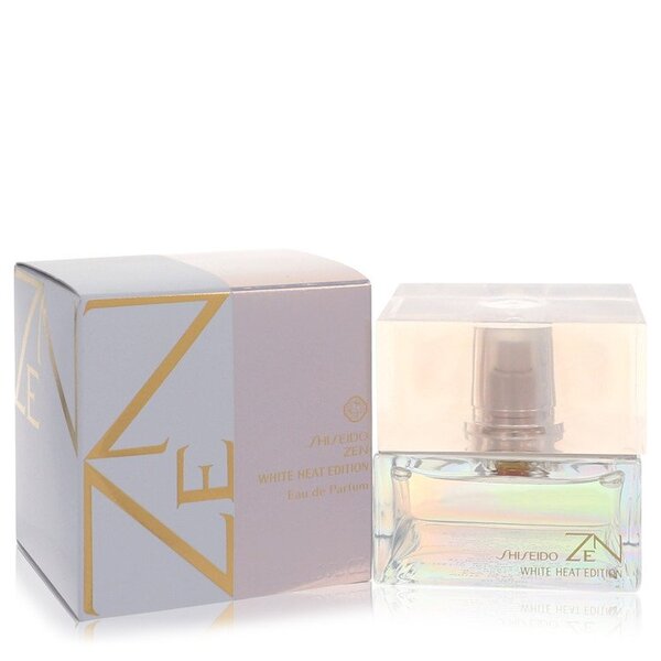 A bottle of Zen White Heat Eau De Parfum Spray 1.7 Oz for women on a white background.