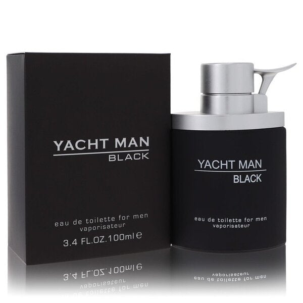 Yacht Man Black Eau De Toilette Spray 3.4 Oz for Men cologne for men.