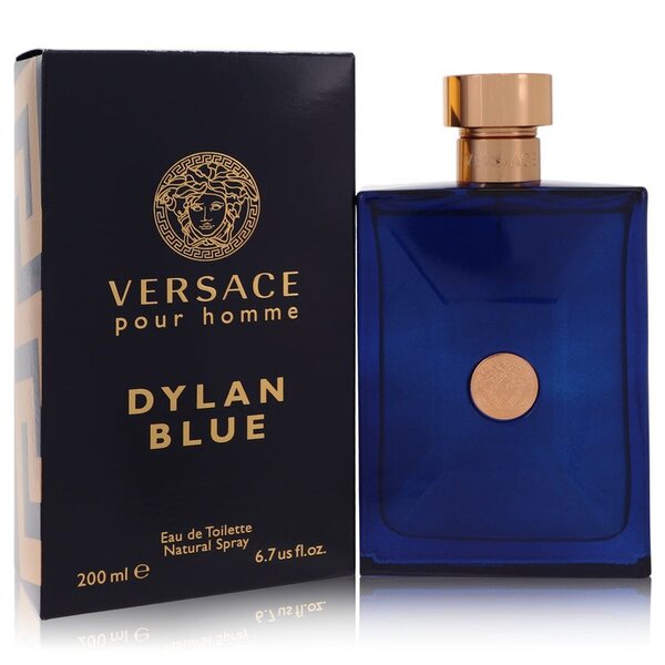 Versace Pour Homme Dylan Blue Eau De Toilette Spray 6.7 Oz For Men.