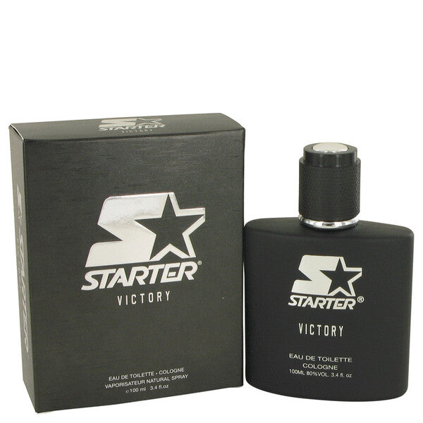A bottle of Starter Victory Eau De Toilette Spray 3.4 Oz For Men cologne.