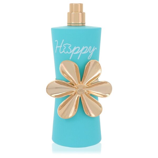 A Tous Happy Moments Eau De Toilette Spray (tester) 3 Oz For Women bottle with a gold flower on it.