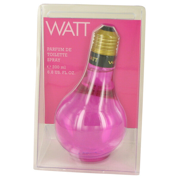 A Watt Pink Parfum De Toilette Spray 6.8 Oz For Women in a package.