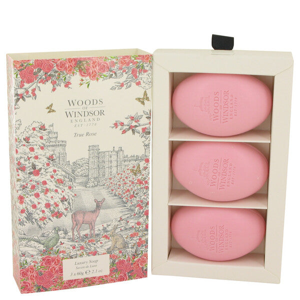 True Rose winter soap set in a box.