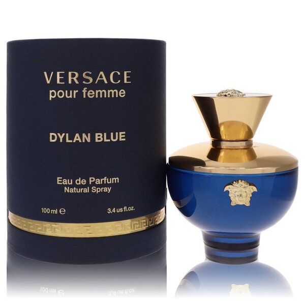 Versace Pour Femme Dylan Blue Eau De Parfum Spray 3.4 Oz For Women edp.