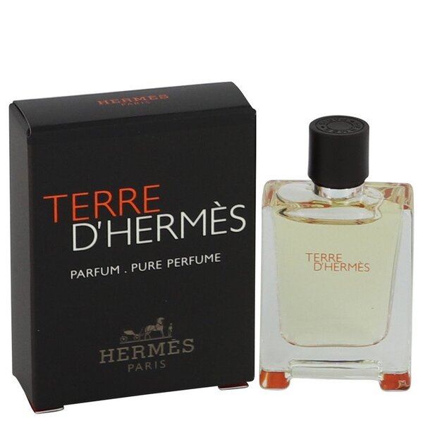 Terre D'hermes Mini Pure Perfume 0.17 Oz For Men eau de toilette spray 3 4 oz.