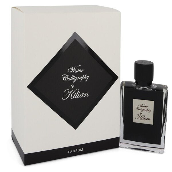 A bottle of Water Calligraphy Eau De Parfum Spray Refillable 1.7 Oz For Women in front of a box.