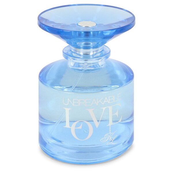 A bottle of Unbreakable Love Eau De Toilette Spray (unboxed) 3.4 Oz For Women on a white background.