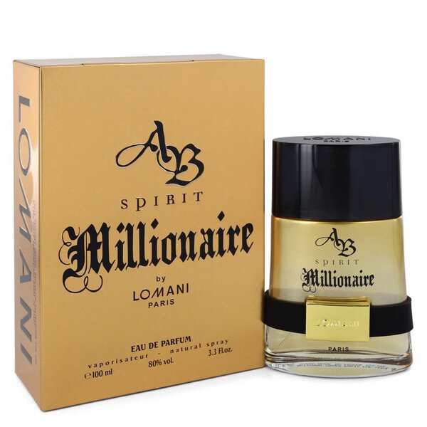 A bottle of Spirit Millionaire Eau De Parfum Spray 3.3 Oz For Men cologne.