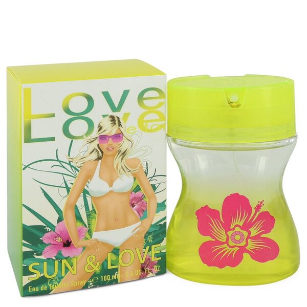 A Sun & Love Eau De Toilette Spray 3.4 Oz For Women fragrance perfume spray.