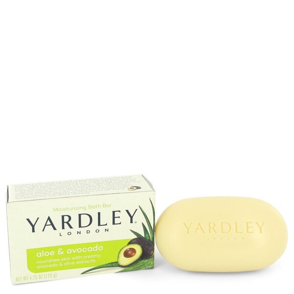 Yardley London Soaps Aloe & Avocado Naturally Moisturizing Bath Bar 4.25 Oz For Women with avocado and coconut.