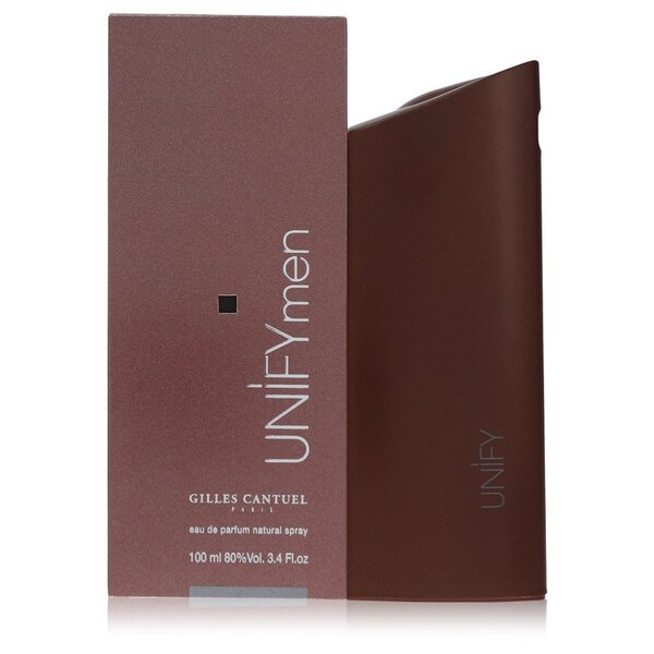 A bottle of Unifymen Tiger Oud Eau De Parfum Spray 3.4 Oz For Men in a brown box.