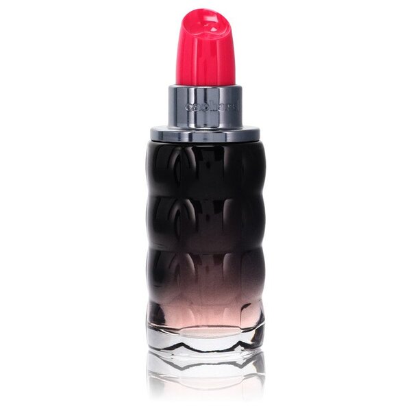 A bottle of Yes I Am Pink First Eau De Parfum Spray (tester) 1.7 Oz For Women with a pink lid.