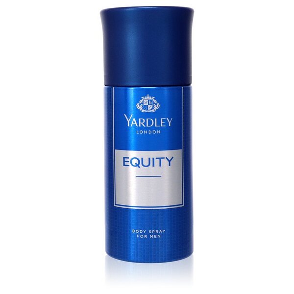 Yardley Equity Deodorant Spray 5.1 Oz for men with a woody aromatic fragrance.