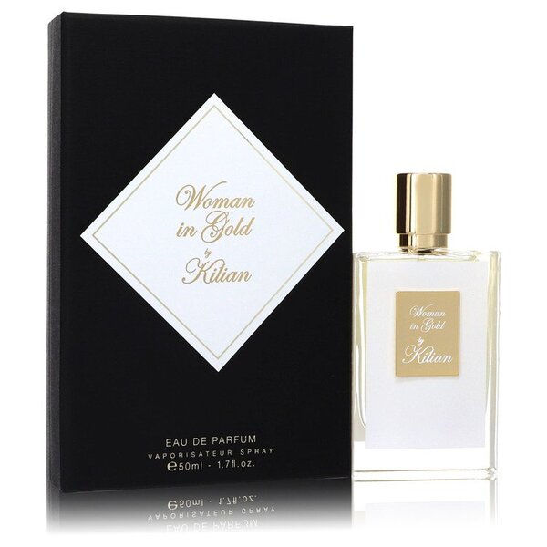 This chypre floral perfume, Woman In Gold Eau De Parfum Spray 1.7 Oz For Women, captivates with its exquisite vanilla accords.